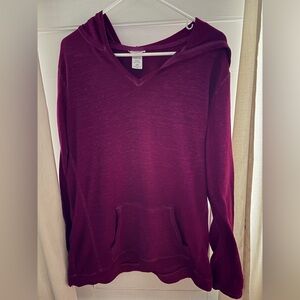 Danskin Now Hooded Pink Shirt Size L